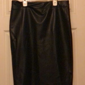 Black Pleather Skirt